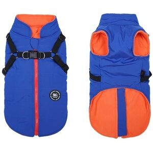 Norbi Dog Winter Coat With Harness Built in Adjustable Harness for S/M Dogs XL